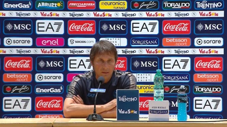 Napoli, Antonio Conte in conferenza stampa: "Osimhen? C'è un accordo ma non sapremo come andrà a finire"