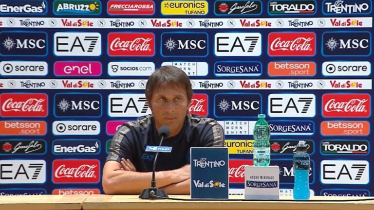 Napoli, Antonio Conte in conferenza stampa: "Osimhen? C'è un accordo ma non sapremo come andrà a finire"